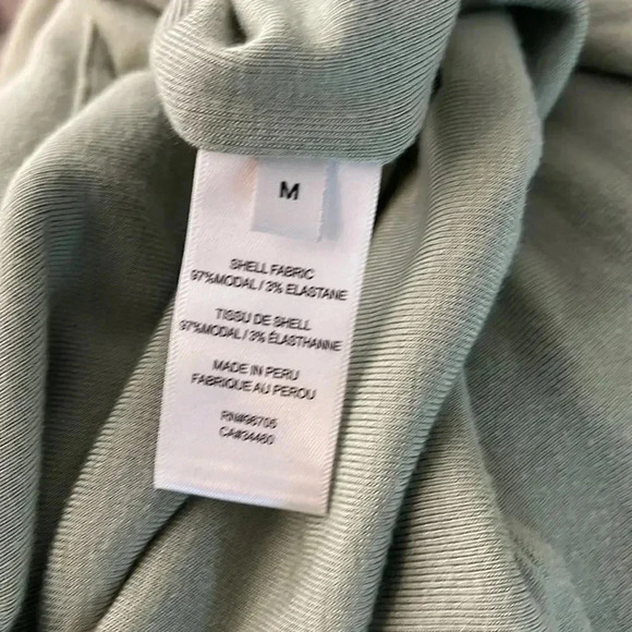 Rebecca Taylor Green Ruched TShirt Dress with lining - Picture 13 of 13